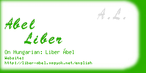 abel liber business card
